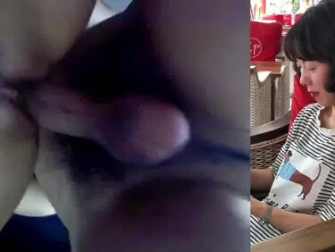 단발머리 섹파녀 오혜경 뒷치기하고 입싸로 마무리하는 년