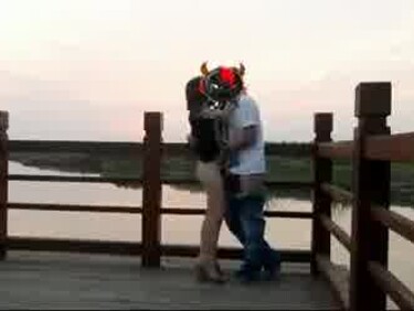 (한국야동) 국내 야외 저수지 야섹커플